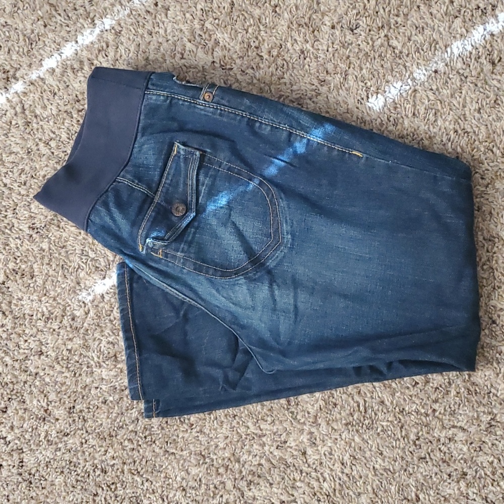 EUC cropped Gap Maternity Jeans